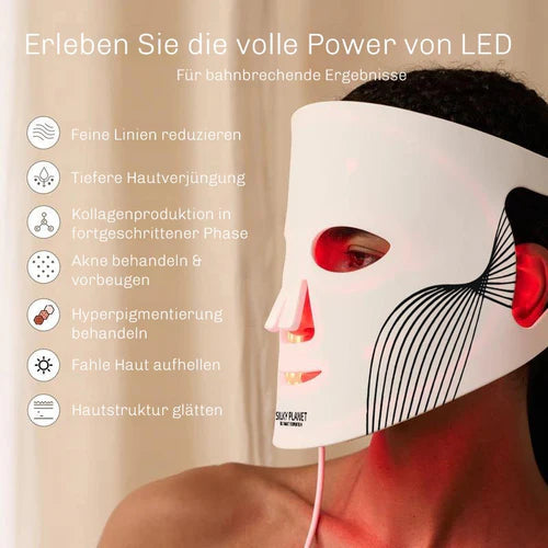LED Lichttherapie Gesichtsmaske