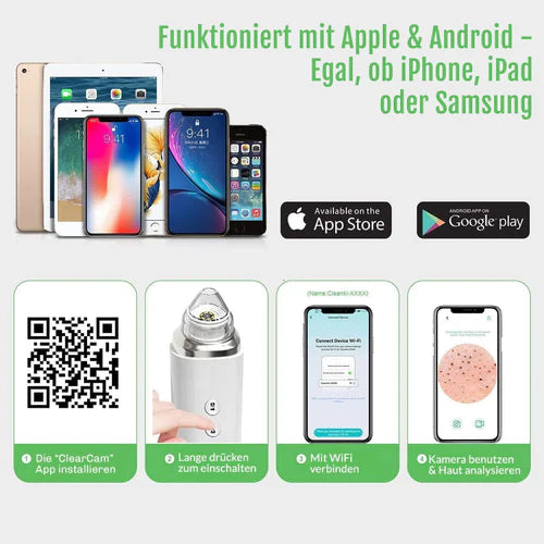 Mitesserentferner mit Kamera